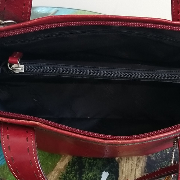 Fossil top handle dark red bag - Picture 4 of 4